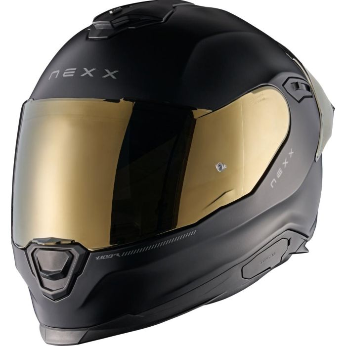 Y.100R Subsonic Full-Face Helmet Matt Black Gold M